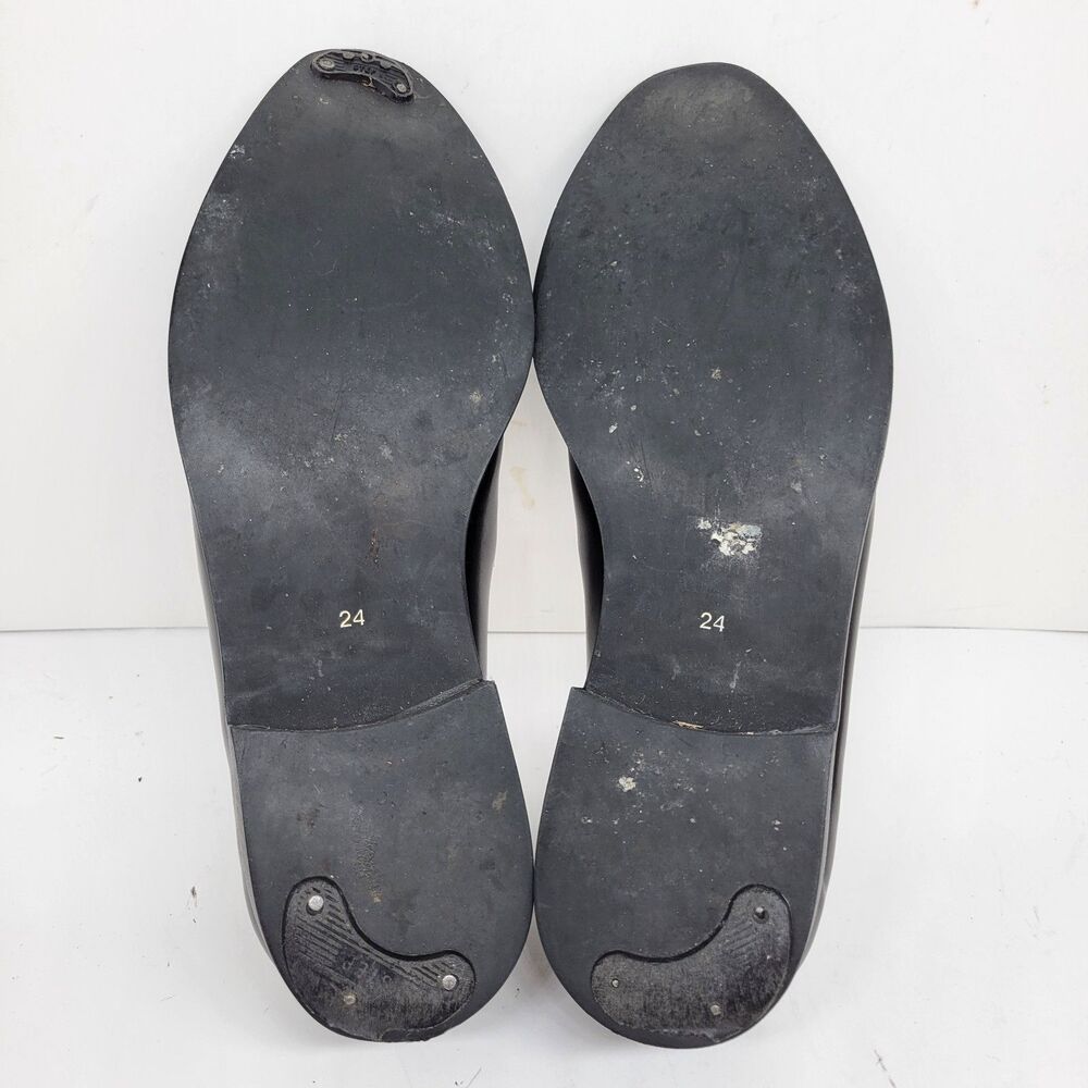 Comme Des Garcons Black Leather Loafers 24cm Womens US 7 Mens US 6 - Picture 4 of 16